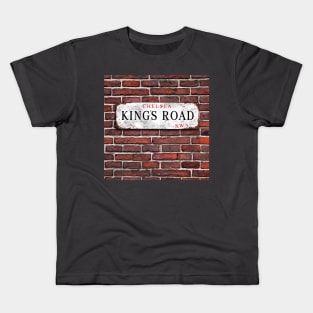 King's Road Chelsea Street Sign Kids T-Shirt